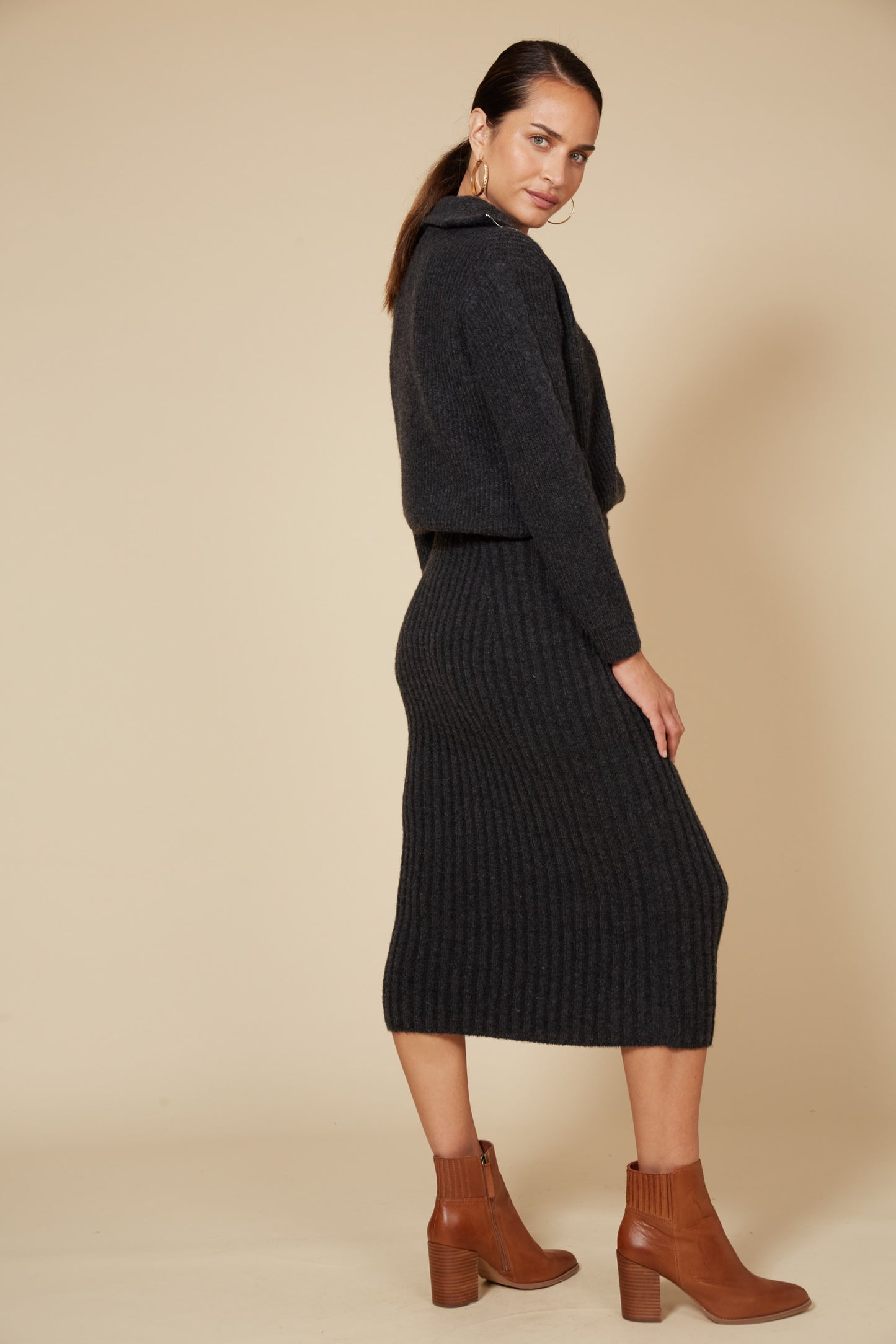 Kinsella Knit Skirt - Fossil