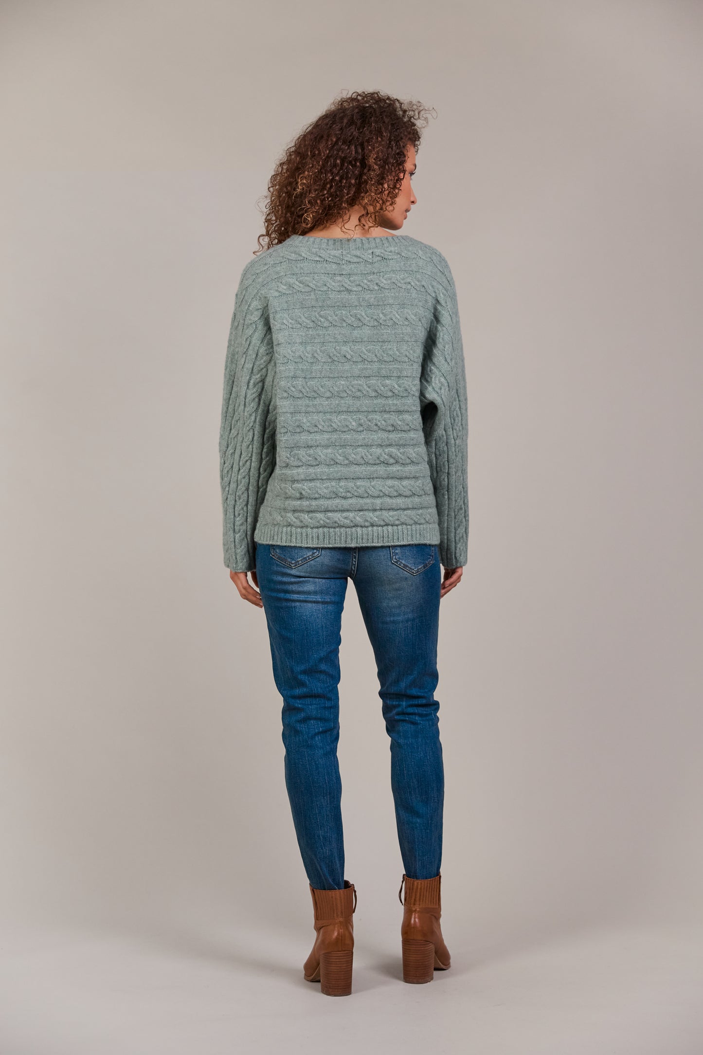 Merano Cable Knit - Jasper