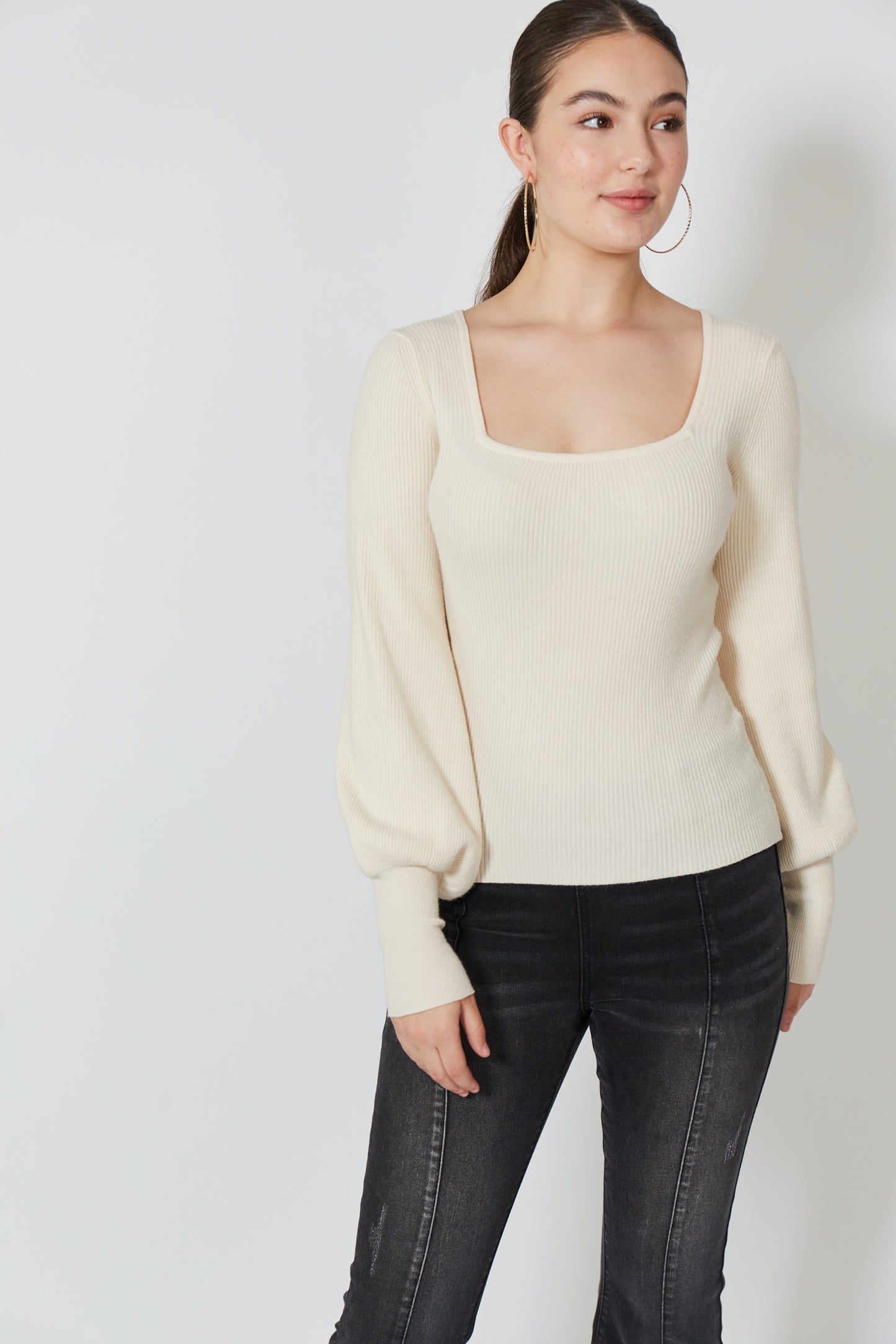 Twiggy Knit Top - Vanilla