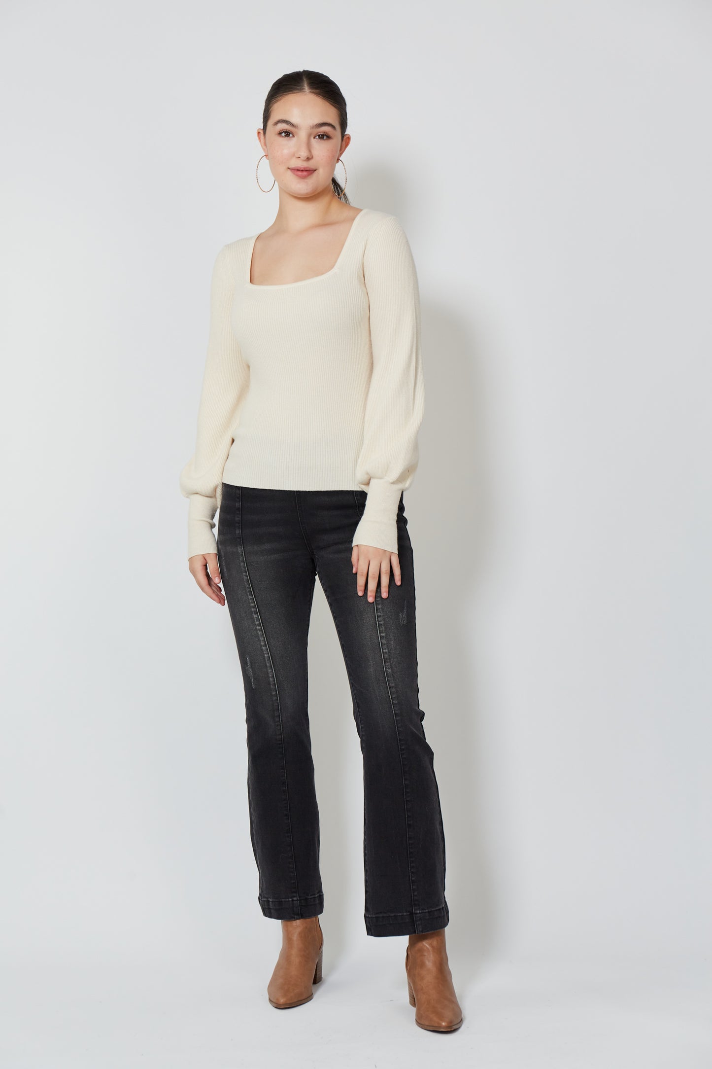 Twiggy Knit Top - Vanilla