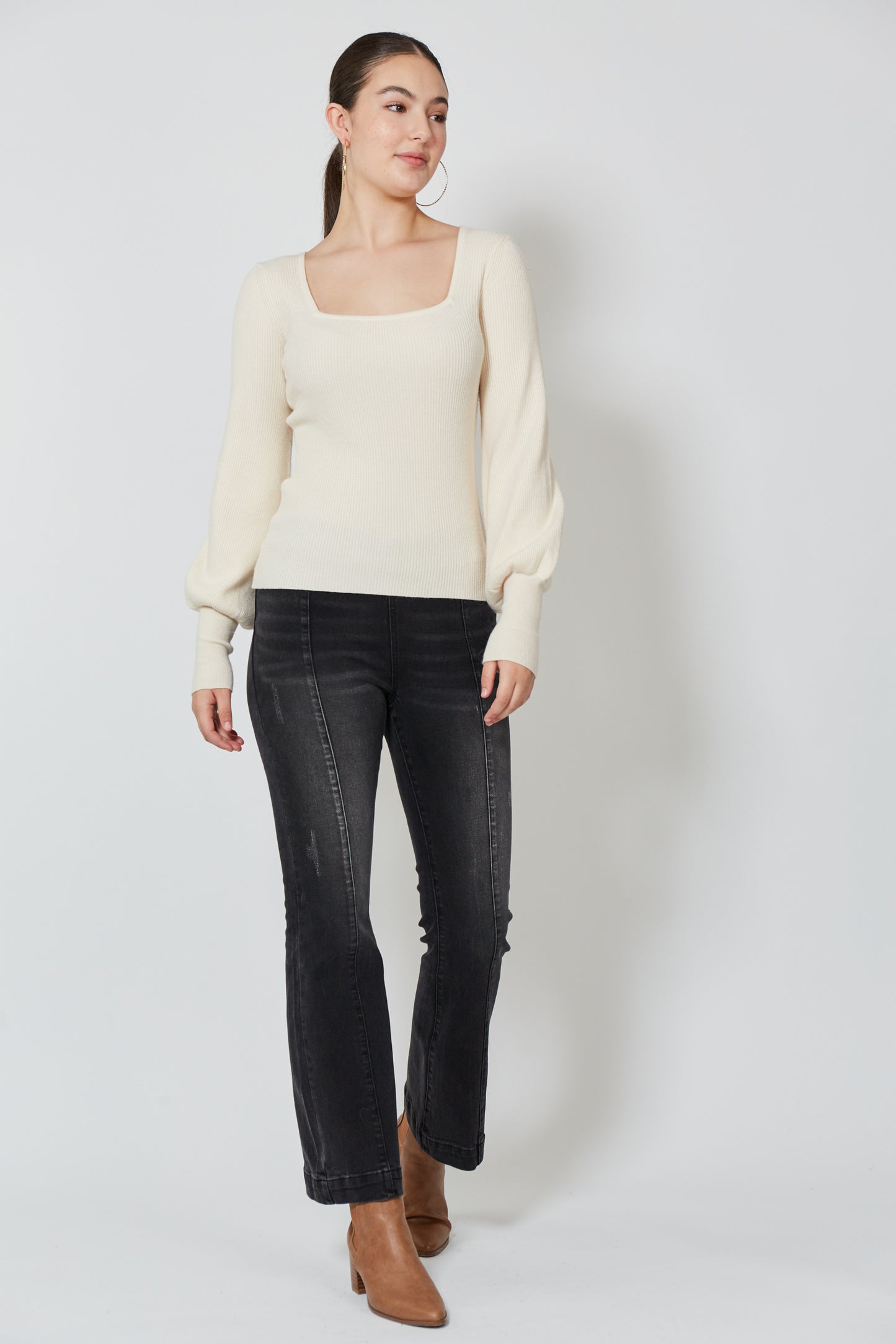 Twiggy Knit Top - Vanilla