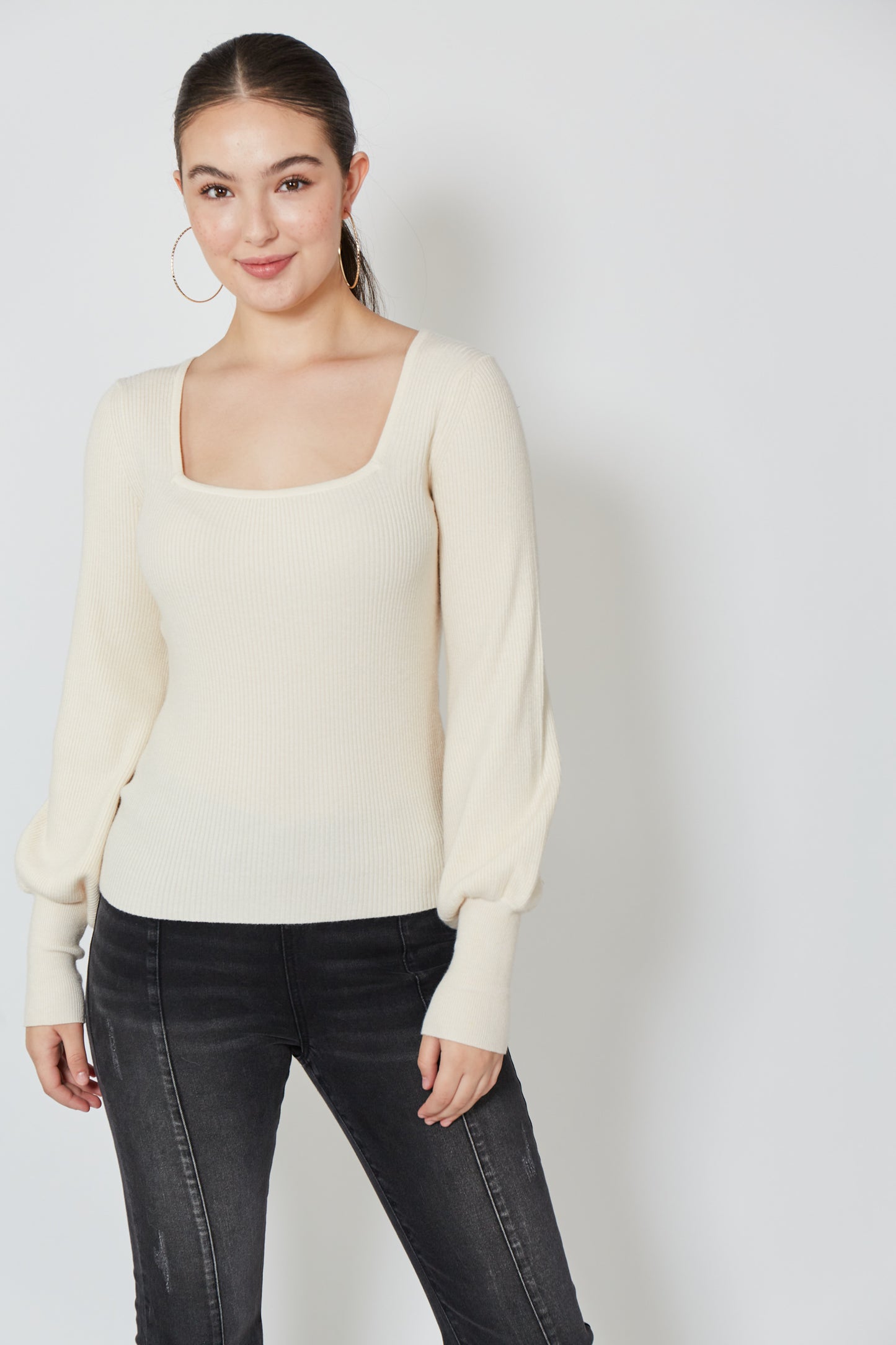 Twiggy Knit Top - Vanilla