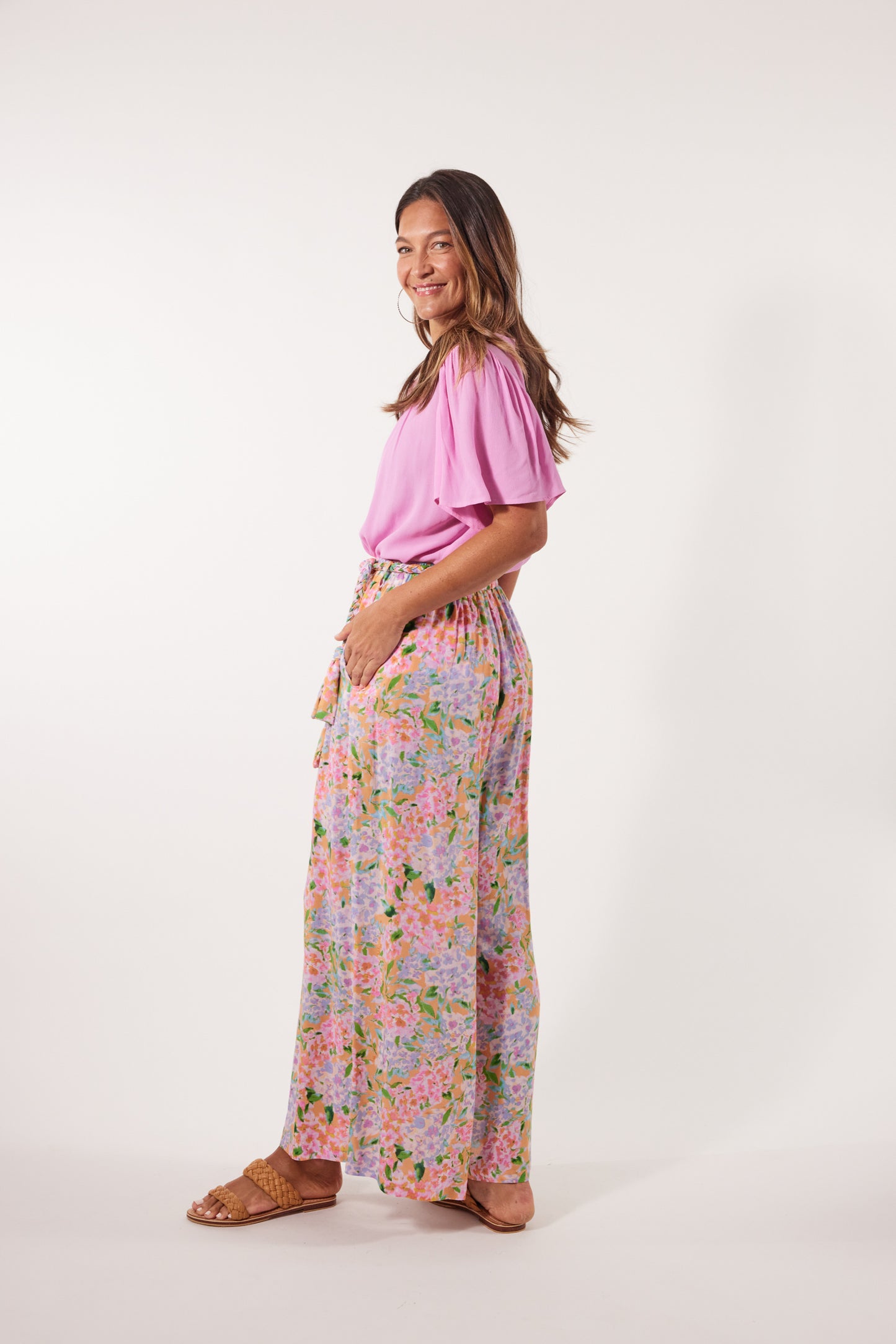 Botanical Pant - Sunset Hydrangea