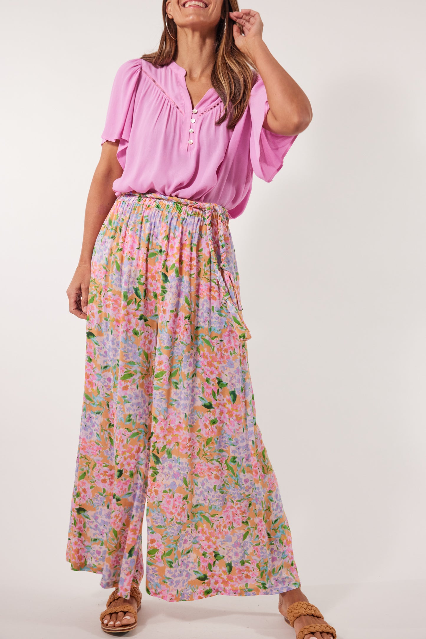 Botanical Pant - Sunset Hydrangea