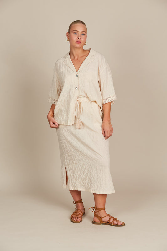 Fleur Skirt - Canvas