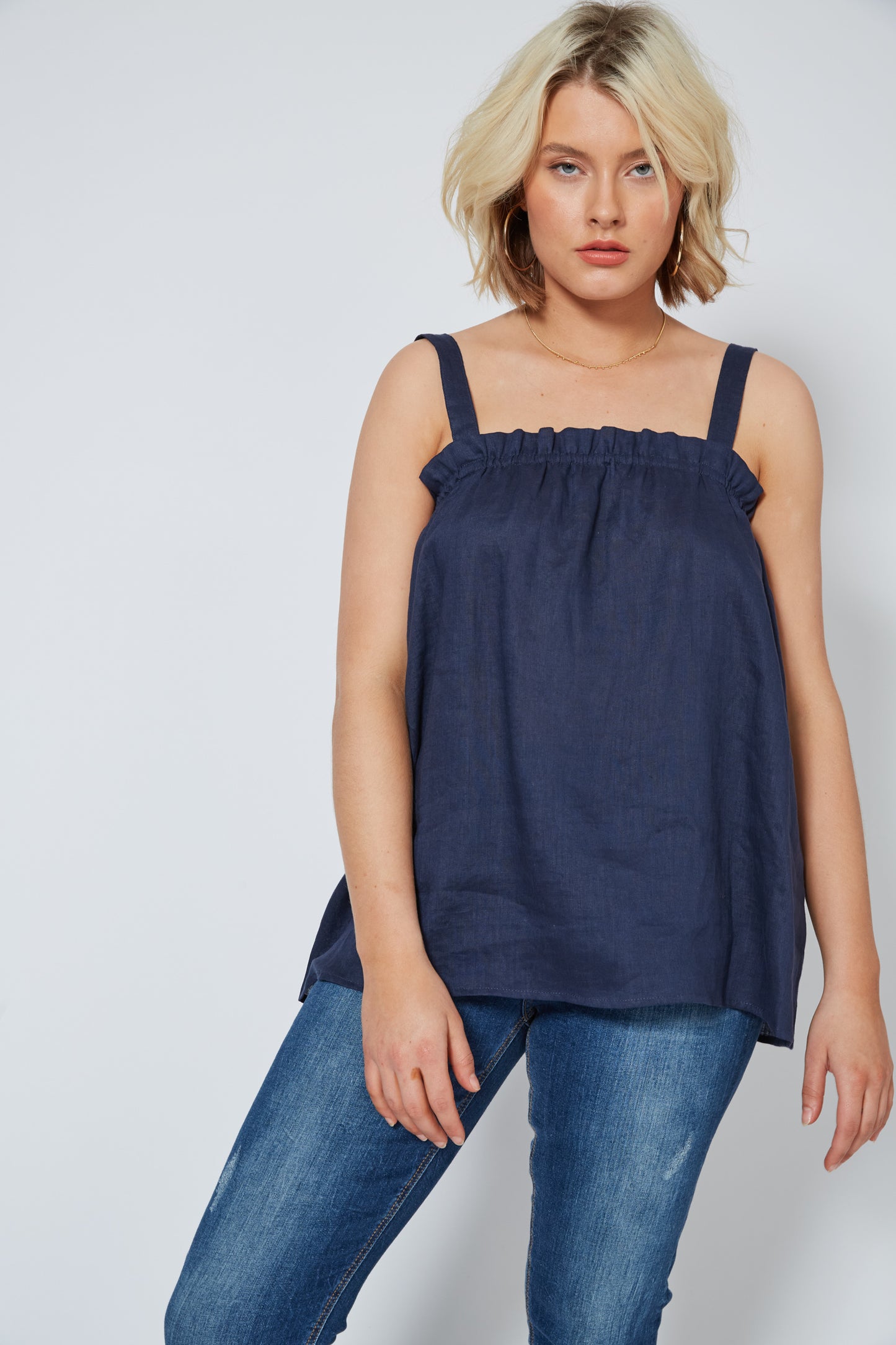 Antillia Tank - Indigo