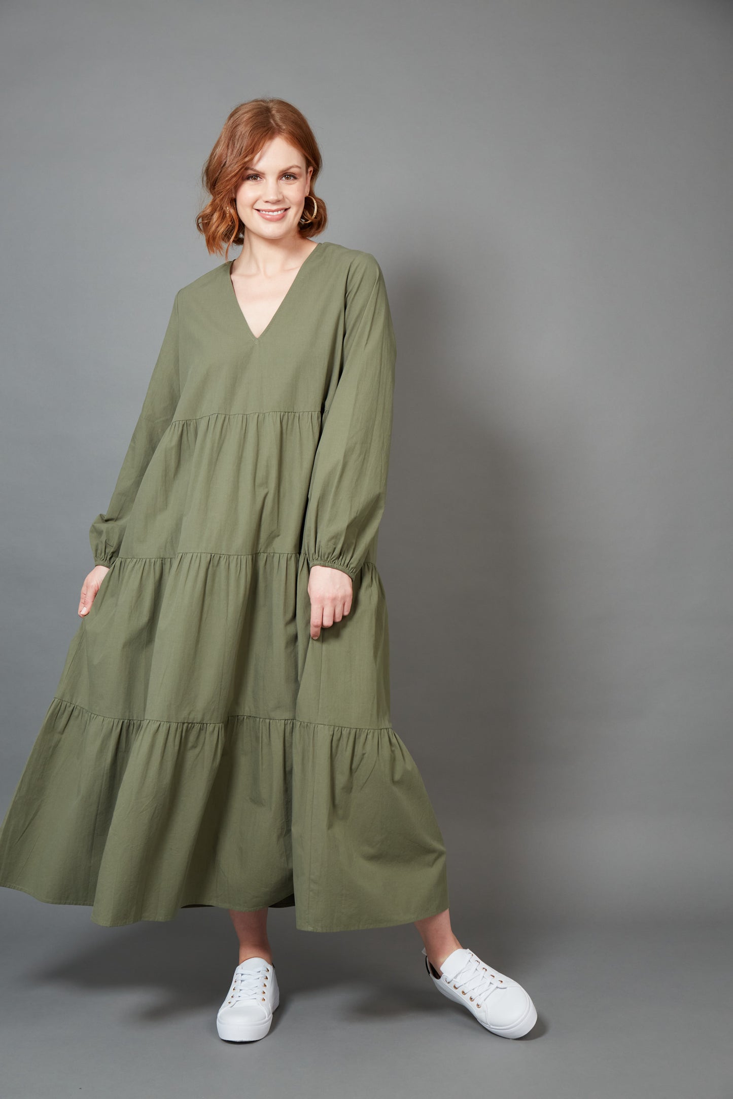 Studio Tiered Maxi - Khaki