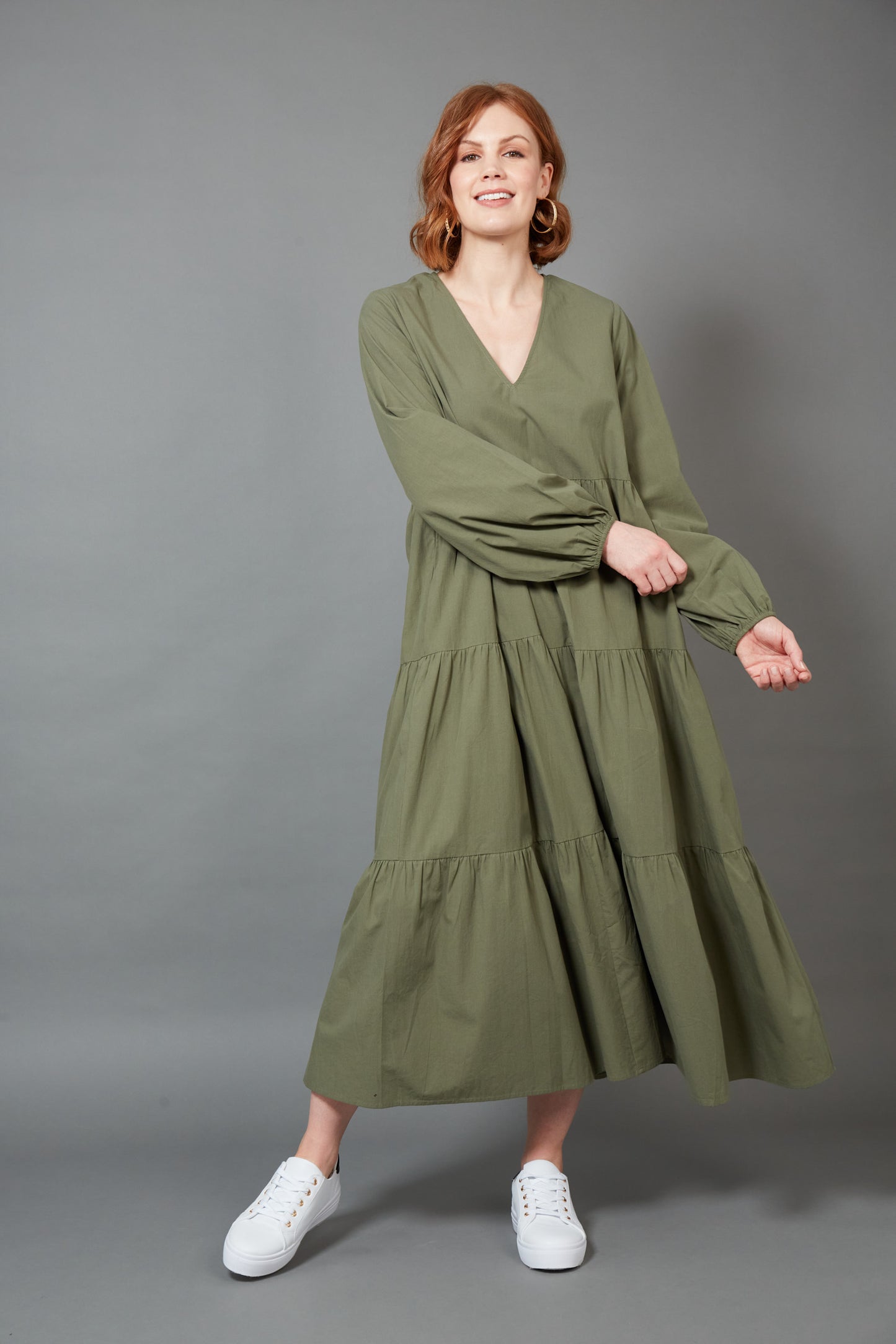 Studio Tiered Maxi - Khaki