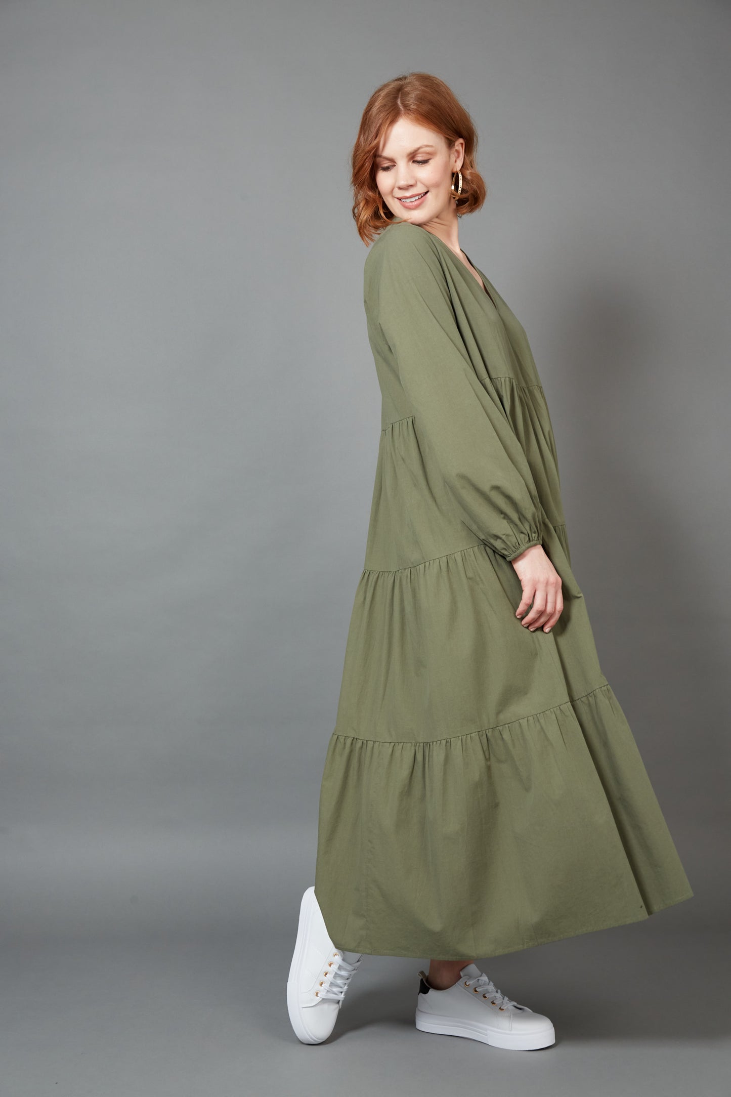 Studio Tiered Maxi - Khaki