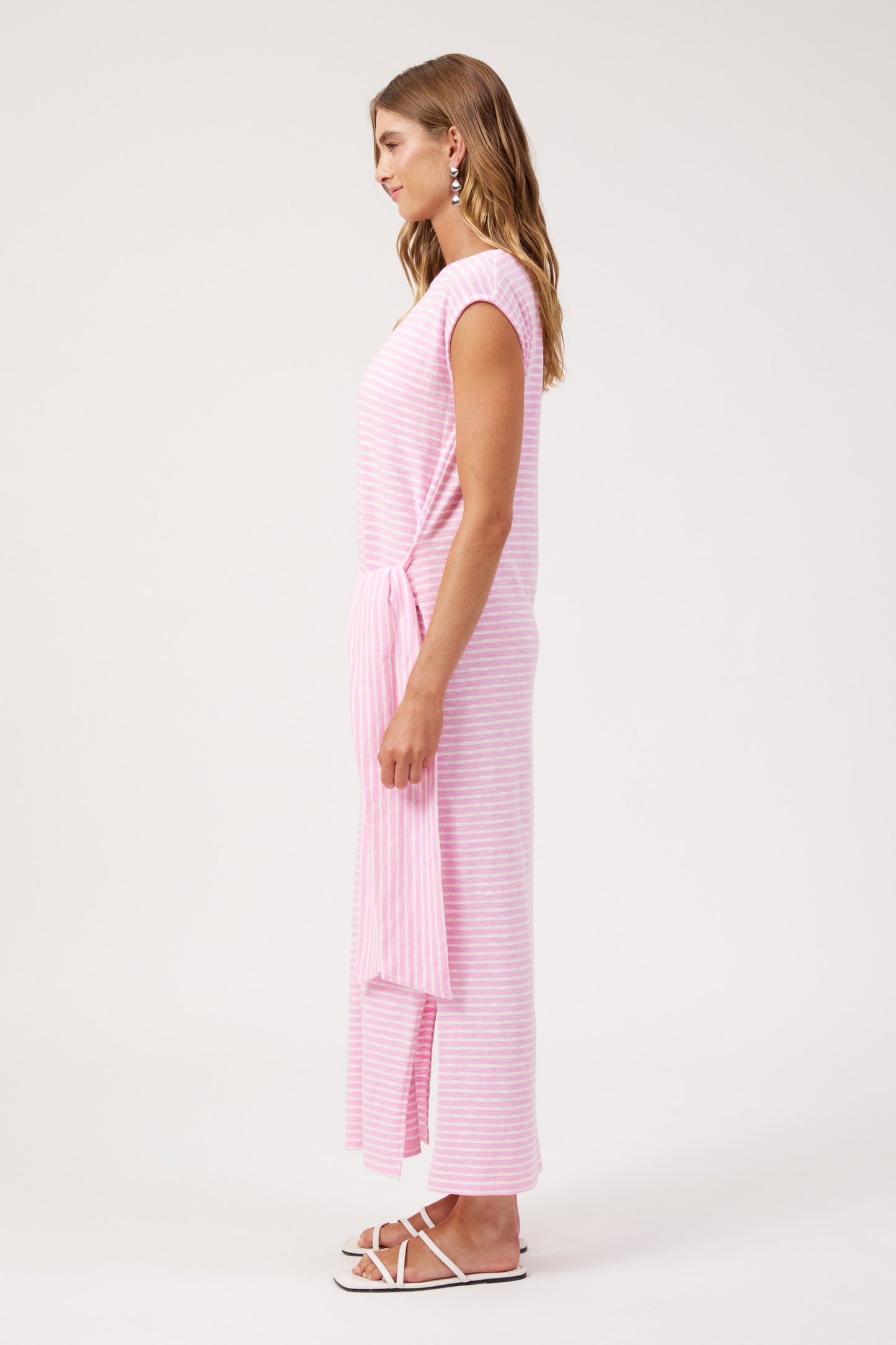 Tropea Stripe Dress - Pink