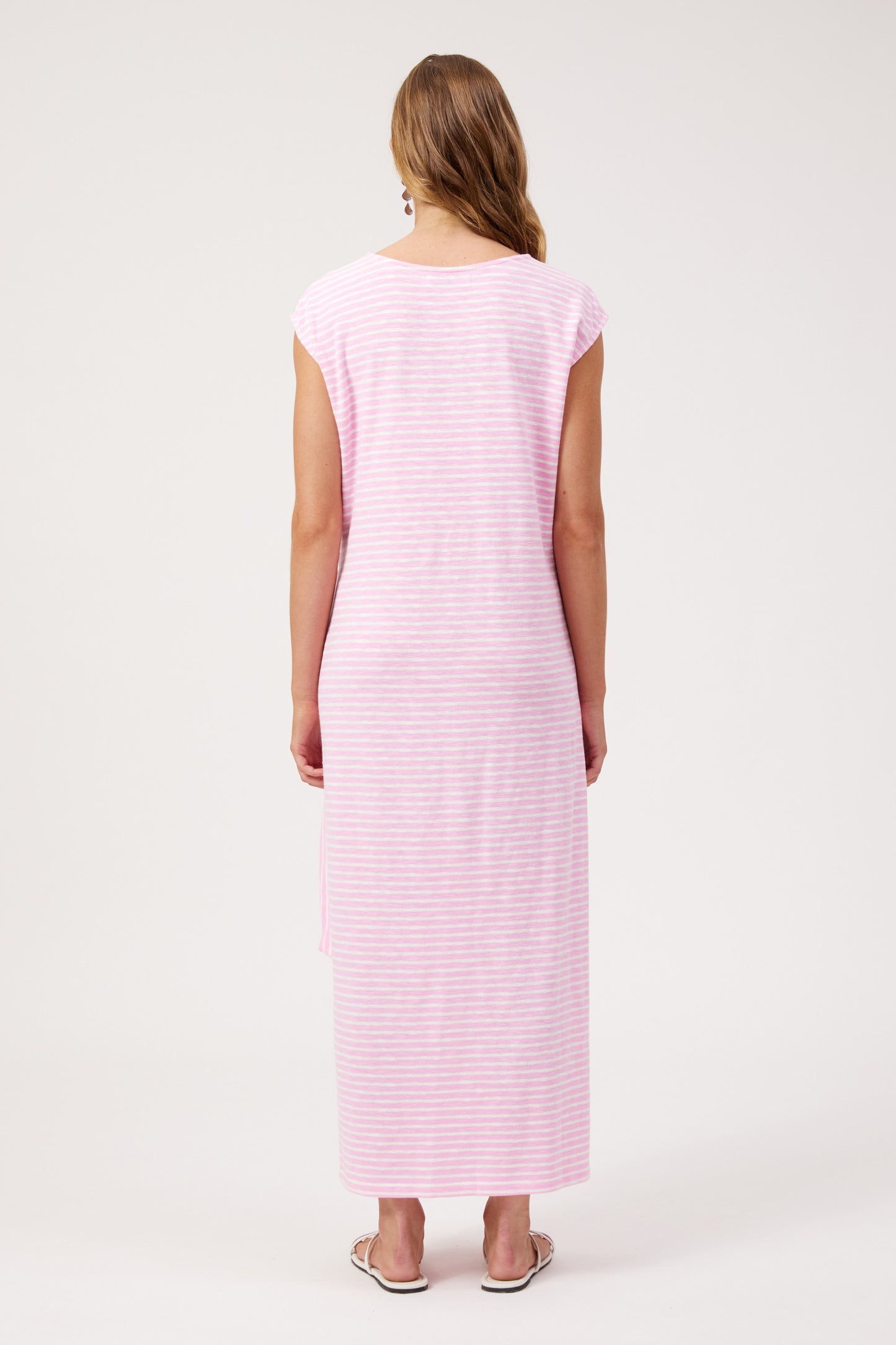 Tropea Stripe Dress - Pink