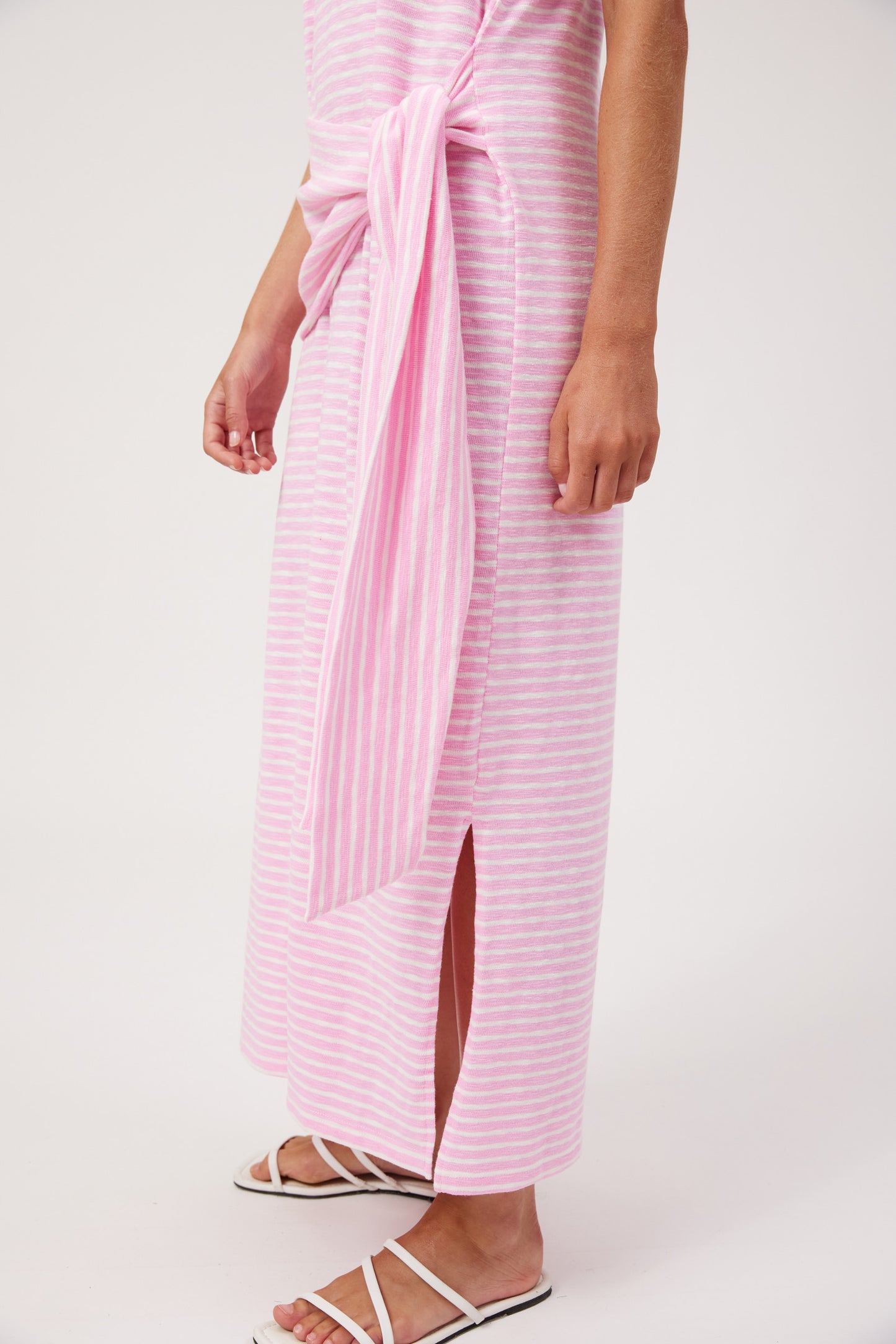 Tropea Stripe Dress - Pink