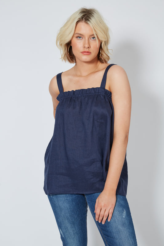 Antillia Tank - Indigo
